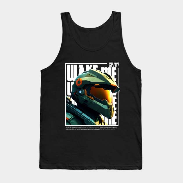 Halo game quotes - Master chief - Spartan 117 - BQ01-v5 Tank Top by trino21